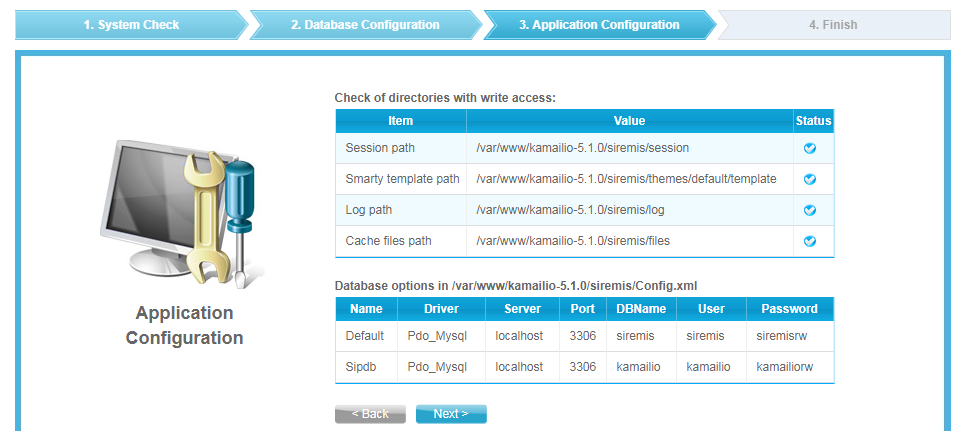 Siremis GUI application configuration.png